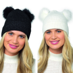 Ladies Lurex Pom Pom Hat Asst 1 Size