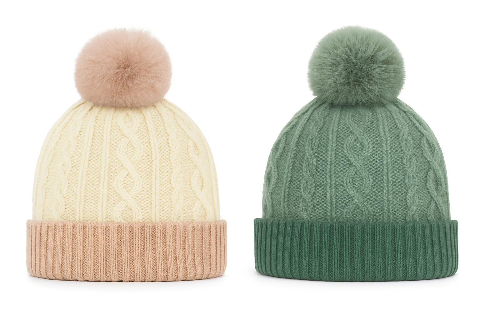 Ladies Chunky Beanie Hat Asst 1 Size