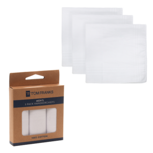 Mens White Handkerchief (3)