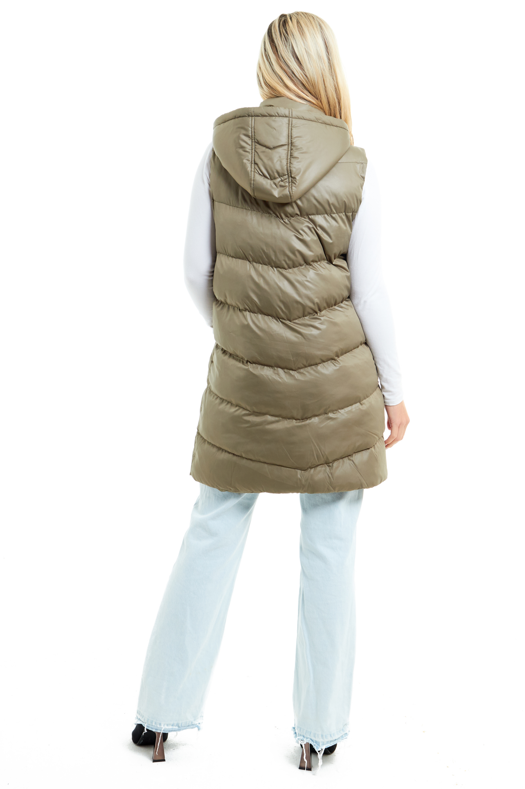 Kaya Longline Gilet Sage