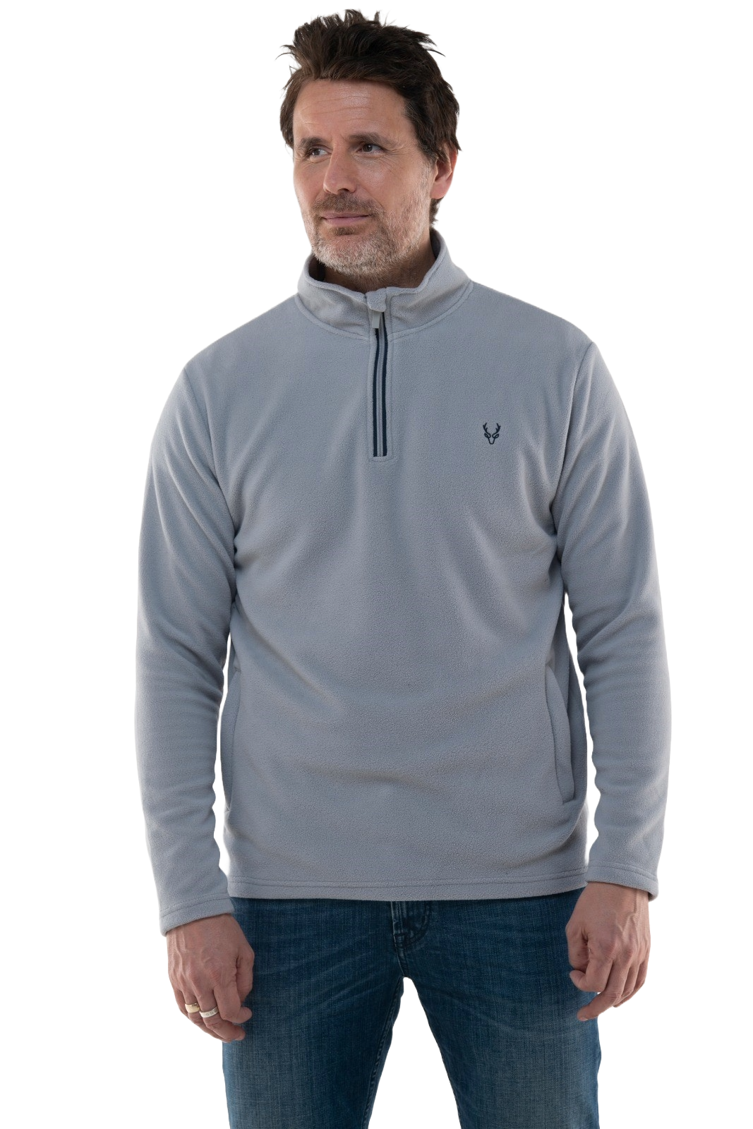Joshua 1/4 Zip Jumper Grey XX.Lge