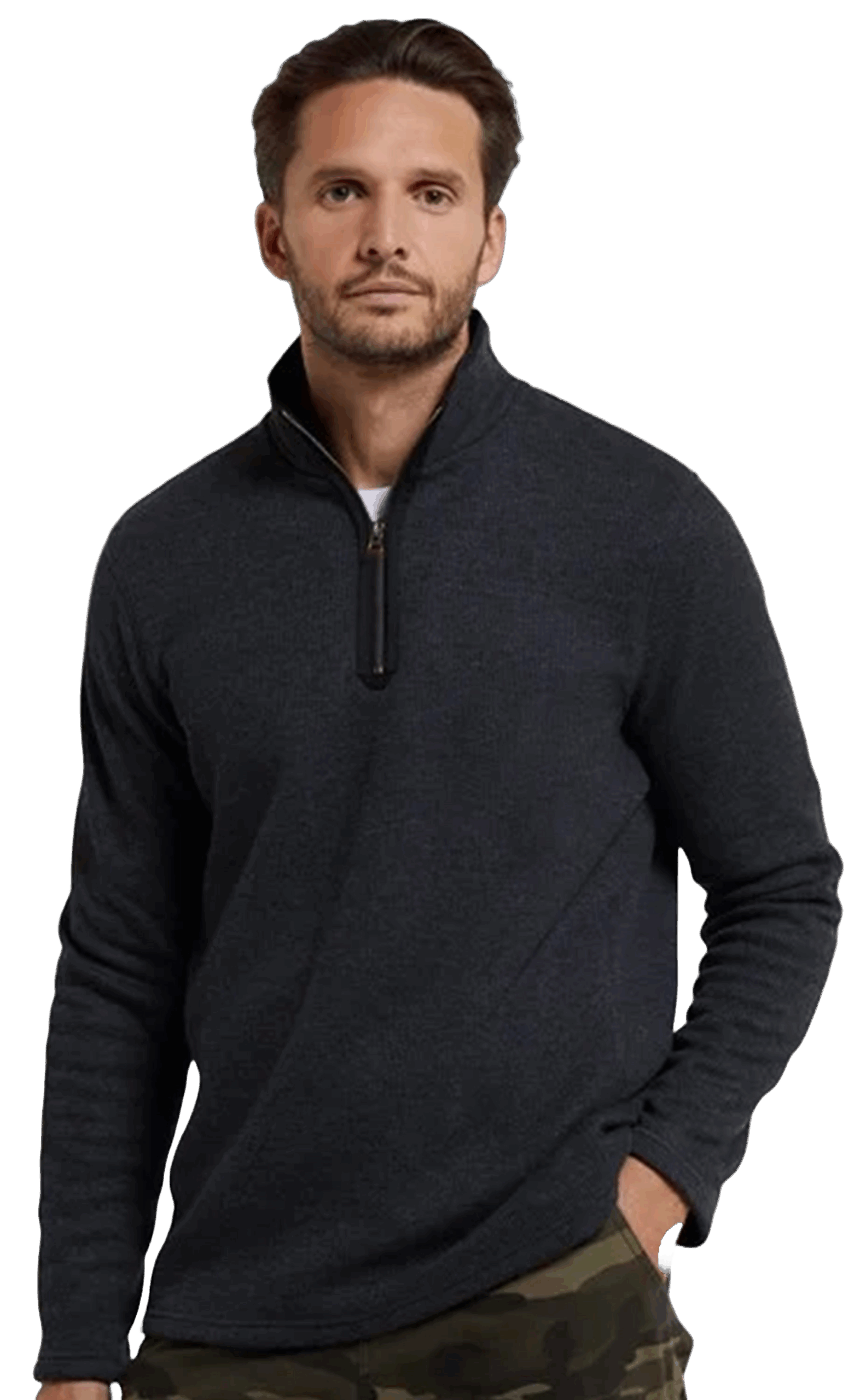 Lucas 1/4 Zip Jumper Navy XX.Lge