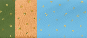 Golden Flower Crinkle Scarf Asst