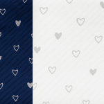 Foil Heart Crinkle Scarf Asst