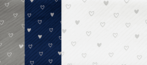 Foil Heart Crinkle Scarf Asst