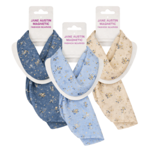 Magnetic Glitter Flower Scarf Asst