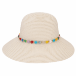 Lyla Straw Hat White 1 Size