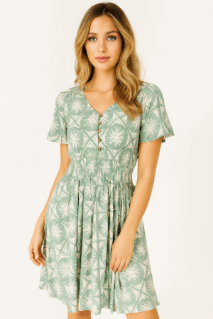 Ladies Annabel Dress Green 18