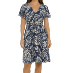 Ladies Aileen Dress Navy 20