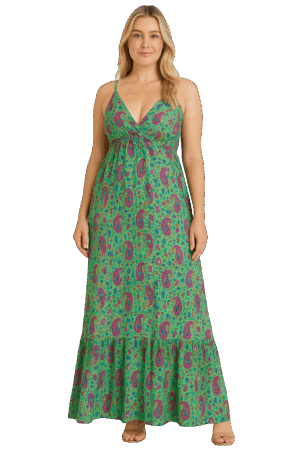 Ladies Zoey Dress Green 18