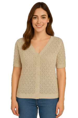 Ladies Ayla Cardigan Stone 18