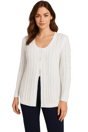 Ladies Alice Cardigan White 18