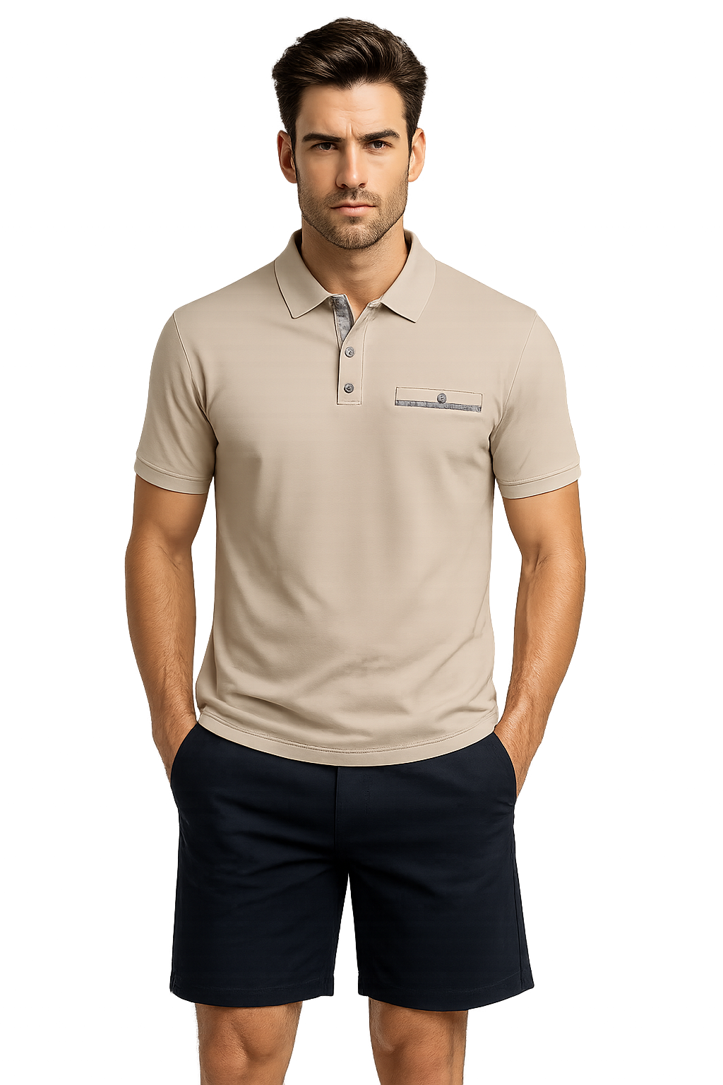 George S/S Polo Shirt Stone XX.Lge