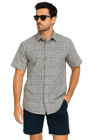 Charles S/S Shirt Grey XXX.Lge