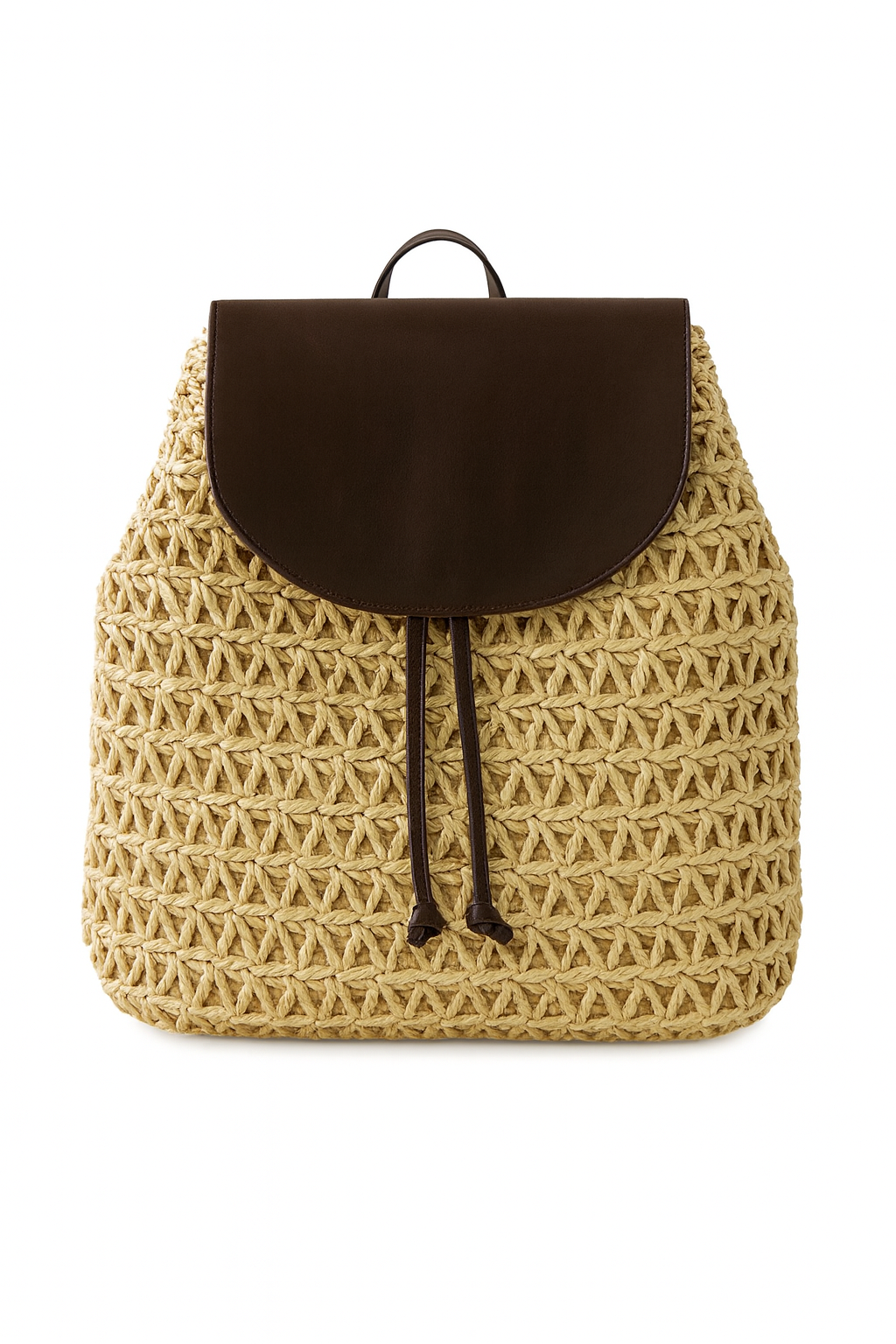 Mila Straw Backpack Asst